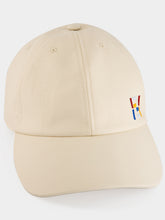 Fendi White Cotton and Linen Baseball Cap