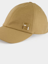 Fendi Beige Cotton and Linen Baseball Cap