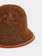 Fendi Brown Croche Cloche Hat