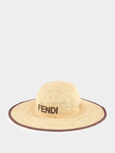 Fendi Beige Raffia Hat