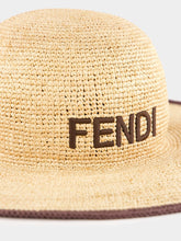 Fendi Beige Raffia Hat