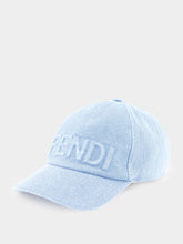 Fendi Light Blue Denim Baseball Cap