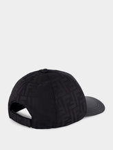 Fendi Black FF Jacquard Baseball Cap