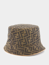 Fendi Brown FF Jacquard Bucket Hat