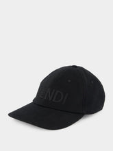 Fendi Black Cotton Baseball Cap