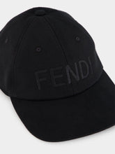 Fendi Black Cotton Baseball Cap