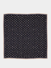 Fendi Black Falena Dots Silk Foulard