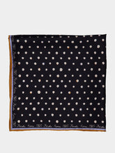 Fendi Black Falena Dots Silk Foulard