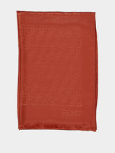 Fendi Rust FF Silk Stole