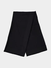 Fendi Black FF Wool Silk Cashmere Shawl
