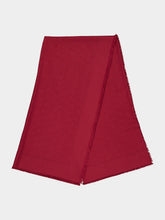 Fendi Red FF Wool Silk Cashmere Shawl