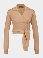 Dolce & Gabbana Beige Cashmere Wrap Cardigan