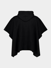 Fendi Black and Grey FF Zucca Cashmere Poncho