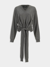 Dolce & Gabbana Grey V-Neck Cashmere Pullover