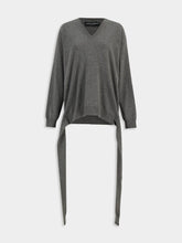 Dolce & Gabbana Grey V-Neck Cashmere Pullover