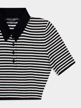 Dolce & Gabbana Cropped Wool Polo Shirt