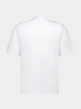 Fendi White Cotton T-Shirt with Metal FF Detail