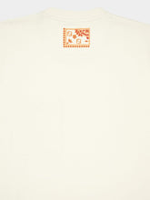 Fendi White T-Shirt with Coral Bandana Pocket