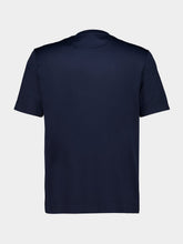 Fendi Navy Blue Cotton Flowers T-Shirt