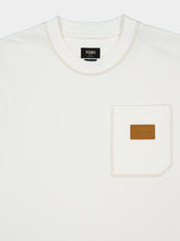 Fendi White Cotton Pocket Crewneck T-Shirt
