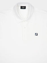 Fendi White Cotton Piqué Polo Shirt