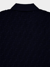 Fendi Dark Blue Terry Fabric Polo Shirt