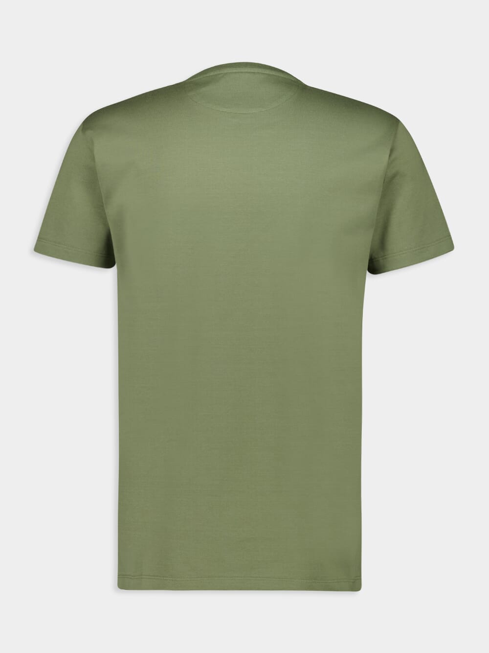 Olive Green Cotton T-Shirt with FF Embroidery