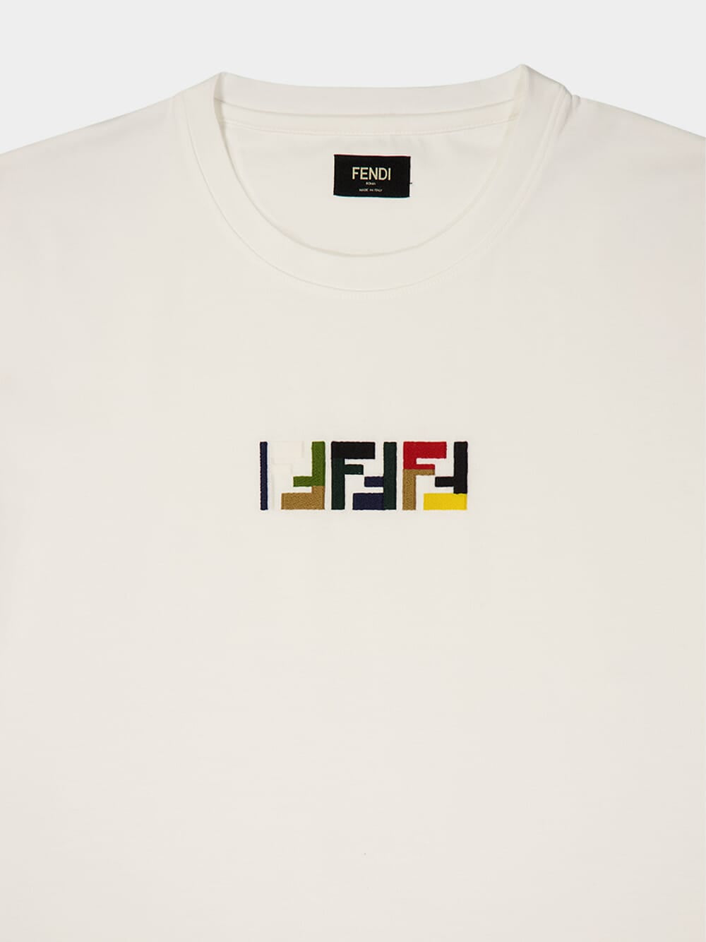 White FF Cotton T-Shirt