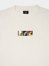 Fendi White FF Cotton T-Shirt