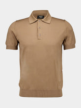Fendi Light Brown Wool Polo Shirt