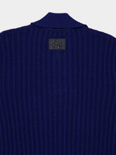 Fendi Blue Openwork Cotton Polo Shirt