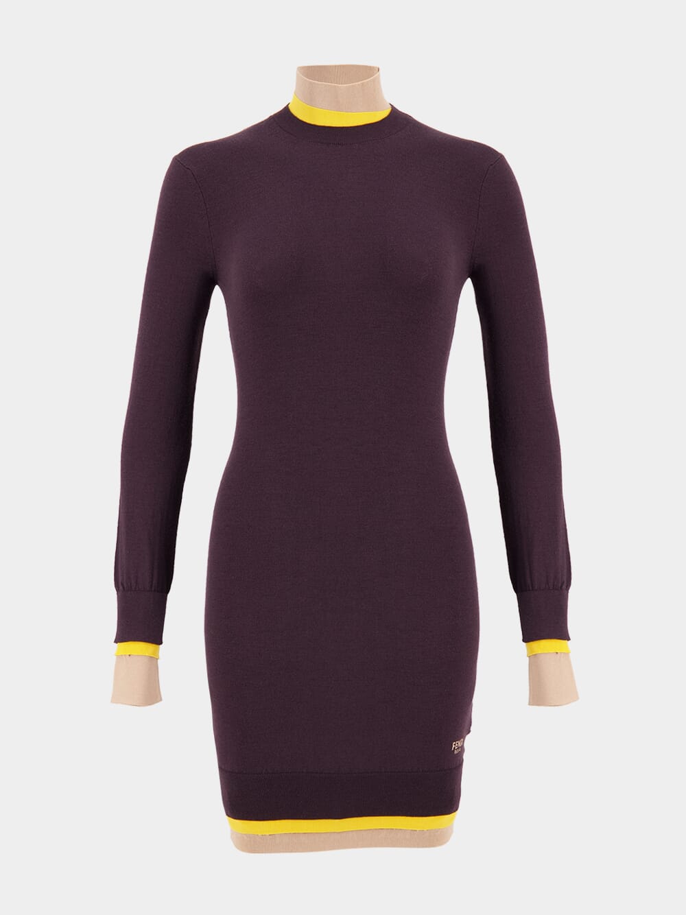 Dark Purple Wool Dress