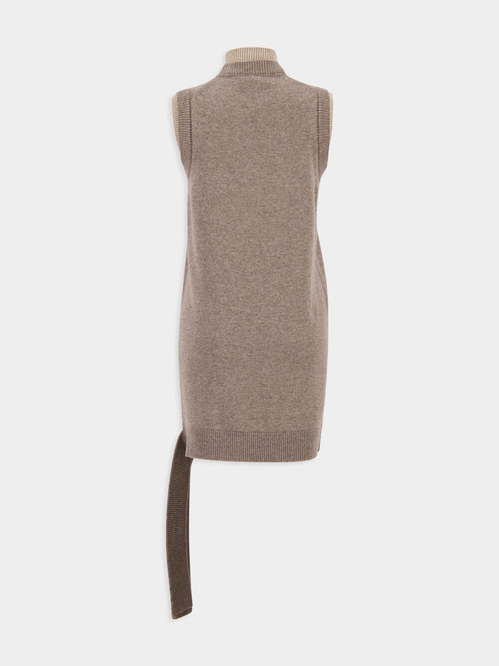 Dove Grey Wool-Cashmere Dress