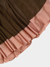 Fendi Brown Knit Maxi Dress with Contrast Hem