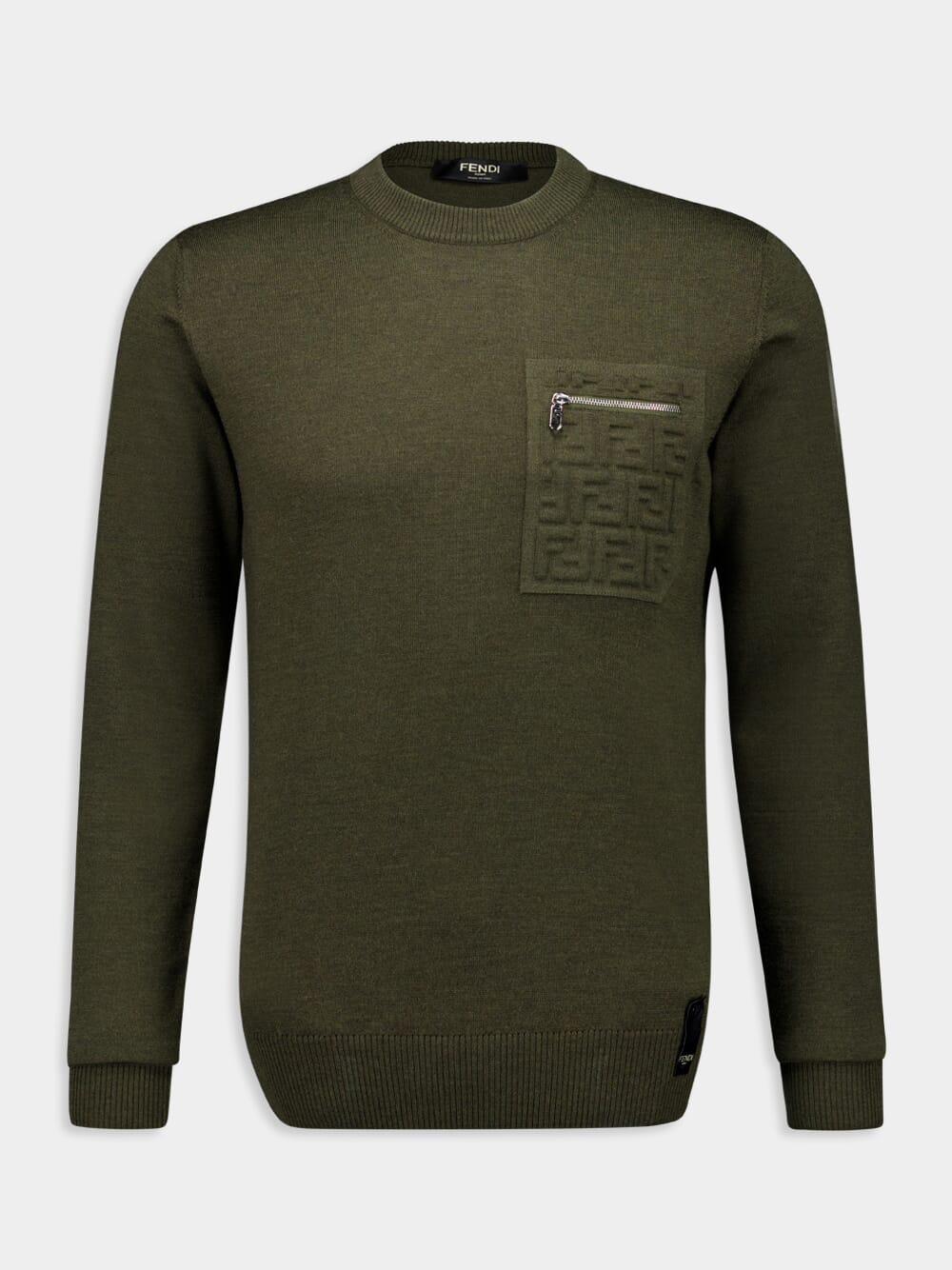 Olive Green Wool Jumper