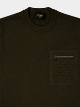 Fendi Olive Green Wool Jumper
