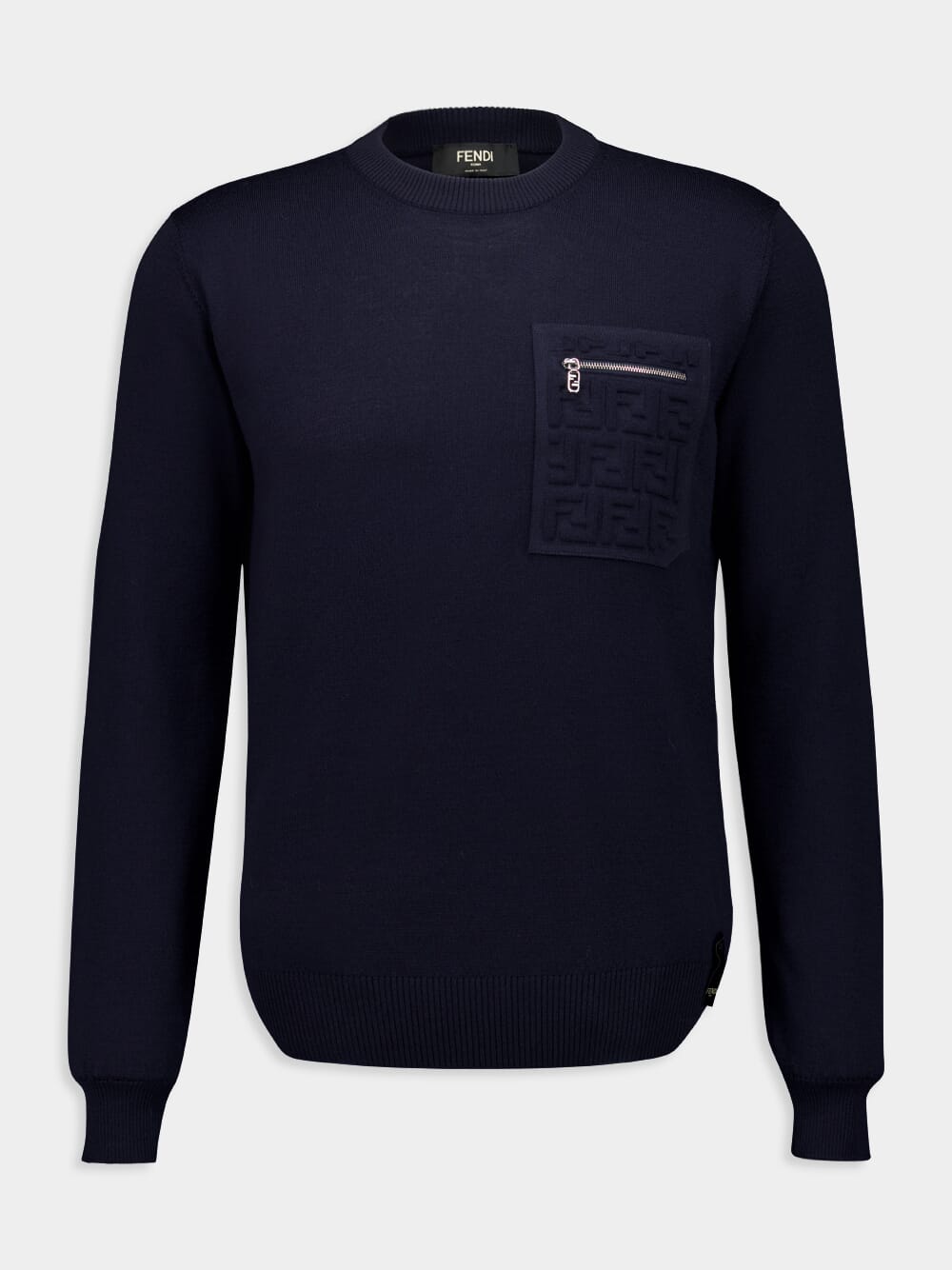 Navy Blue Wool Jumper