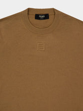 Fendi Camel Brown Wool FF Logo Pullover
