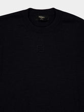 Fendi Black Wool FF Logo Pullover