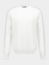 Fendi White FF Zucca Cotton Jumper