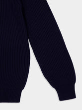 Fendi Blue Wool Pullover with Logo