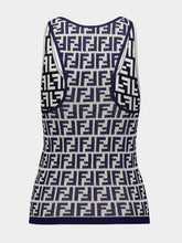 Fendi Jacquard-Logo Knitted Top