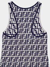Fendi Jacquard-Logo Knitted Top