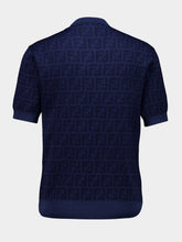 Fendi Blue FF Denim Knit Pullover