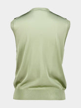 Fendi Light Green Shiny Knit Viscose Pullover