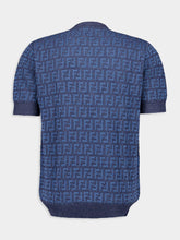 Fendi Blue FF Intarsia Jumper