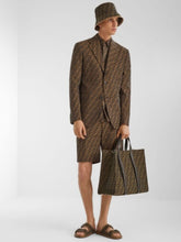 Fendi FF Jacquard Fabric Shopper Bag