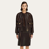 Ferragamo Espresso Bomber Jacket - Fashion Clinic | Article - Fashion Clinic