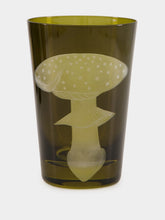ARTĚL Moss Green Mushrooms Tumbler Set of 6