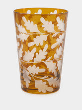ARTĚL Walnut Brown Oak Leaves Tumbler